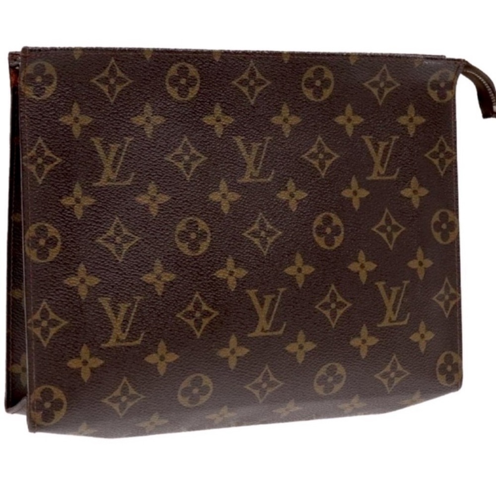Louis Vuitton Brown Monogram Cosmetic Bag